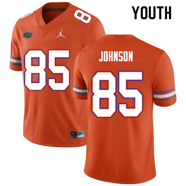 Youth #85 Kevin Johnson Florida Gators College Football Jerseys Sale-Orange